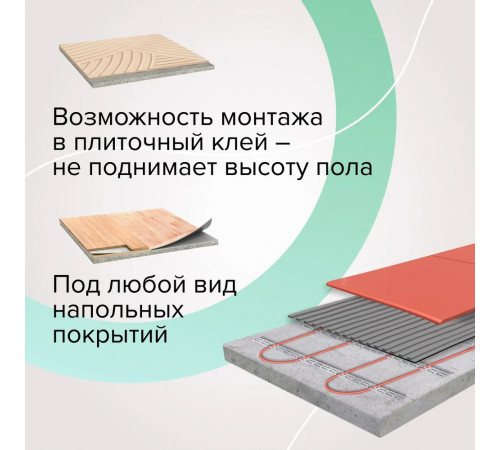 Нагревательная секция для теплого пола CALEO CABLE 18W 10м Нагревательная секция для теплого пола CALEO CABLE 18W 10м