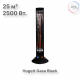 Электрический напольный обогреватель Hugett Gaea Black