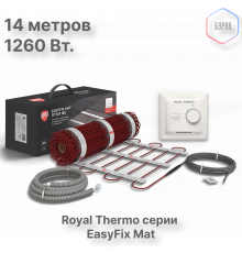 Комплект теплого пола Royal Thermo EasyFix Mat RTEM 2-180-7 с терморегулятором Basic