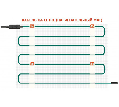 Нагревательный мат EASTEC ECM - 0,5 (0,5 кв.м.) Нагревательный мат EASTEC ECM - 0,5 (0,5 кв.м.)