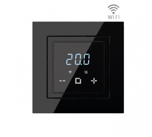 Терморегулятор для теплого пола Russian Heat 6000D Wi-Fi черный Терморегулятор для теплого пола Russian Heat 6000D Wi-Fi черный