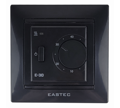 Терморегулятор EASTEC E-30 черный механический (Встраиваемый 3,5 кВт) Терморегулятор EASTEC E-30 черный механический (Встраиваемый 3,5 кВт)
