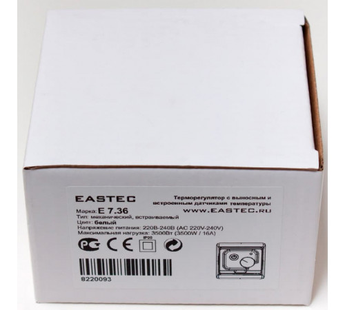 Терморегулятор EASTEC E 7.36 (3,5 кВт) механический, выносной и встр. датчики температуры Терморегулятор EASTEC E 7.36 (3,5 кВт) механический, выносной и встр. датчики температуры