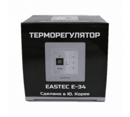 Терморегулятор EASTEC E-34 серебро (Встраиваемый 3,5 кВт) Терморегулятор EASTEC E-34 серебро (Встраиваемый 3,5 кВт)
