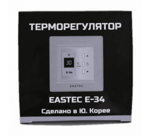 Терморегулятор EASTEC E-34 серебро (Встраиваемый 3,5 кВт) Терморегулятор EASTEC E-34 серебро (Встраиваемый 3,5 кВт)