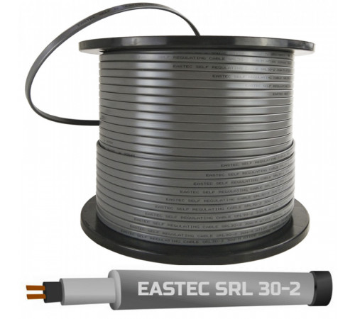 EASTEC SRL 30-2 M=30W (300м/рул.), греющий кабель без оплетки, пог.м. EASTEC SRL 30-2 M=30W (300м/рул.), греющий кабель без оплетки, пог.м.