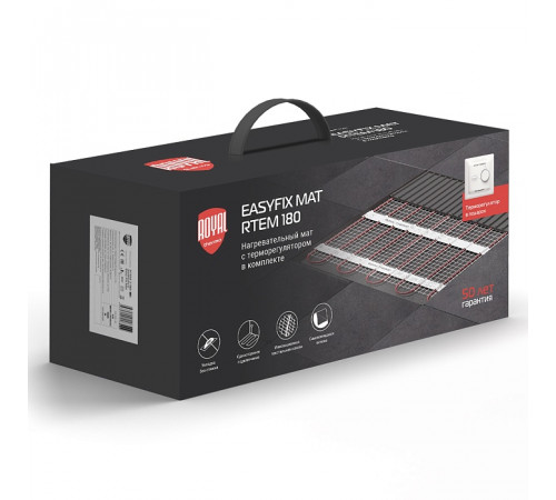 Комплект теплого пола Royal Thermo EasyFix Mat RTEM 2-180-10 с терморегулятором Basic Комплект теплого пола Royal Thermo EasyFix Mat RTEM 2-180-10 с терморегулятором Basic