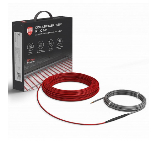 Кабель нагревательный Royal Thermo Doublepower Cable RTDC 2-17-2000 (комплект) Кабель нагревательный Royal Thermo Doublepower Cable RTDC 2-17-2000 (комплект)