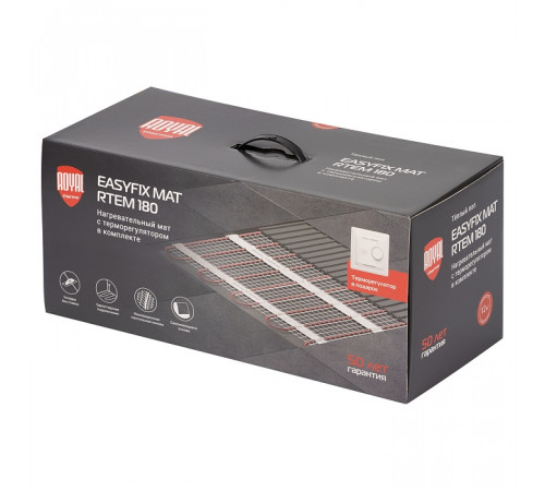 Комплект теплого пола Royal Thermo EasyFix Mat RTEM 2-180-12 с терморегулятором Basic Комплект теплого пола Royal Thermo EasyFix Mat RTEM 2-180-12 с терморегулятором Basic