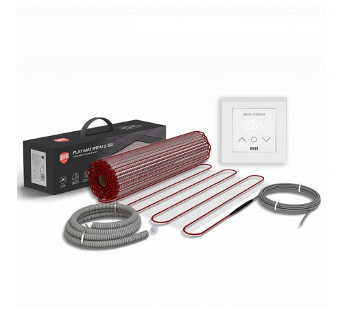 Мат нагревательный Royal Thermo Flat Mat RTFM 2-150-1 с терморегулятором RTS-16 Мат нагревательный Royal Thermo Flat Mat RTFM 2-150-1 с терморегулятором RTS-16